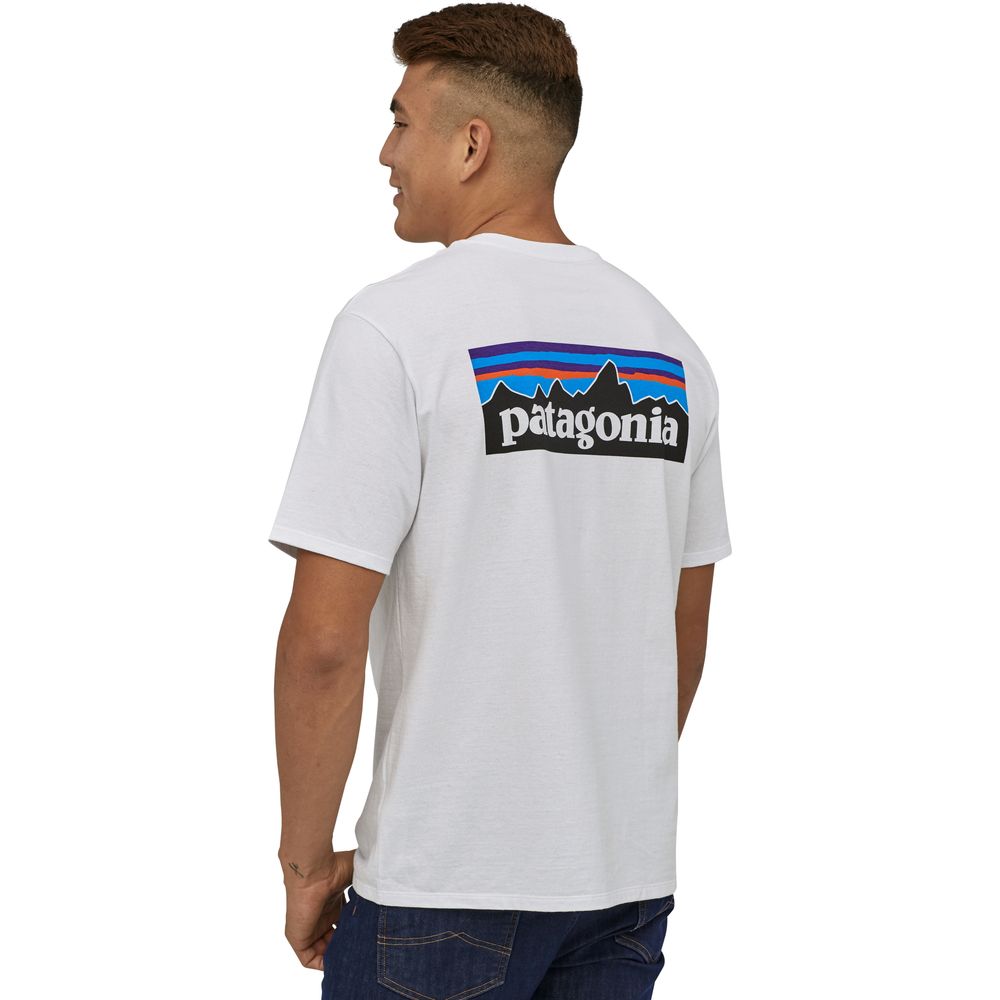 Patagonia M's P-6 Logo Responsibili-tee white Produktbild 5