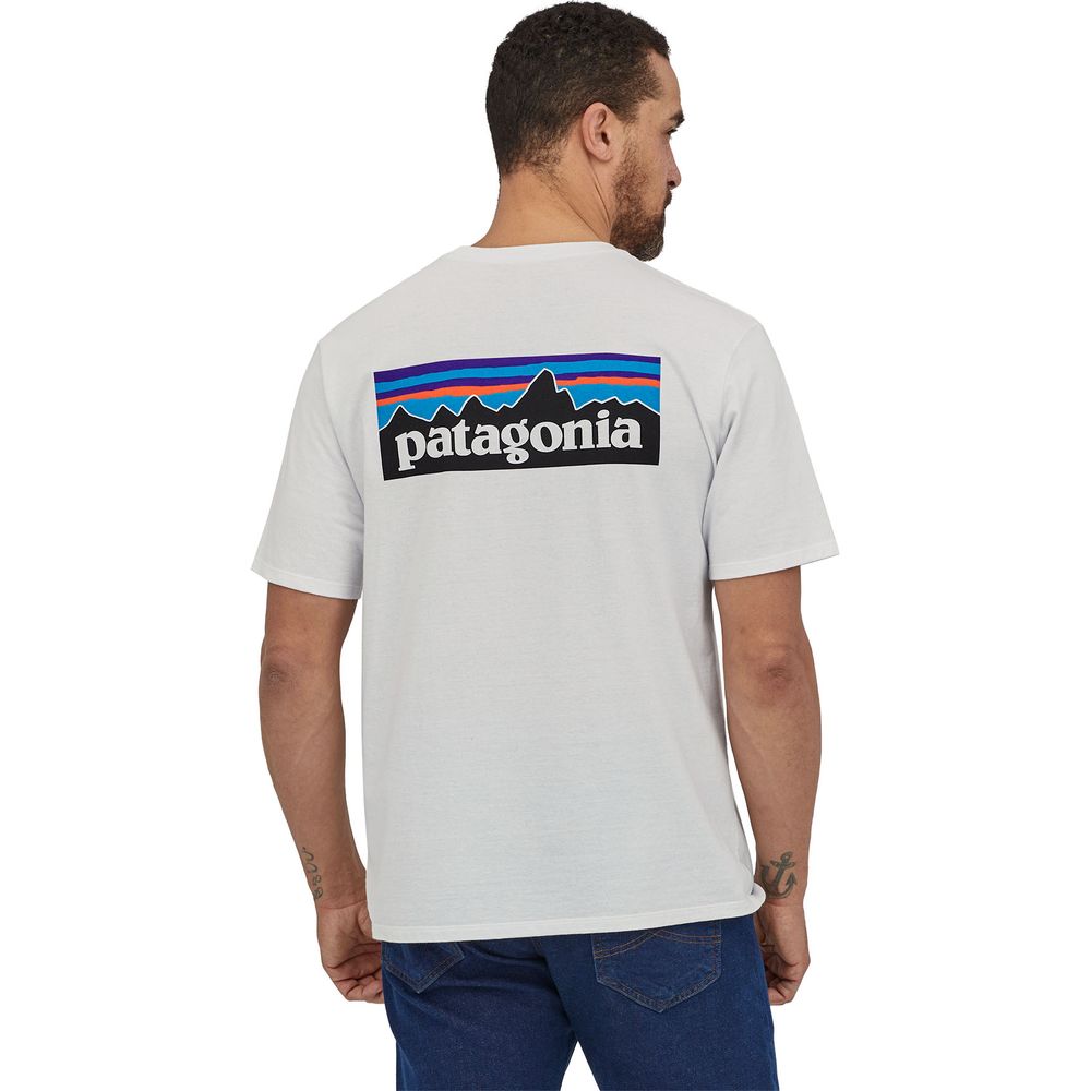 Patagonia M's P-6 Logo Responsibili-tee white Produktbild 7