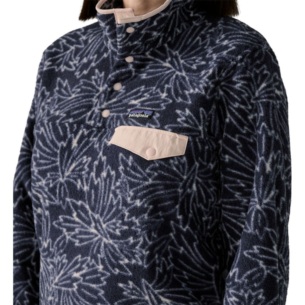 Patagonia Synch Snap-T Fleecepullover Damen saxifrage / sunken-blue Produktbild 4