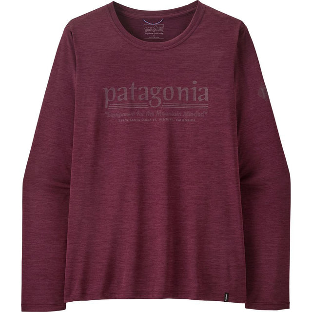 Patagonia Womens Cap Cool Daily Shirt Hut Tripper Langarmshirt Damen berry-fig / light-berry-fig-x-dye Produktbild 0