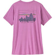 Patagonia W's Cap Cool Daily Graphic Damen T-Shirt '73 skyline: brisk purple x dye Produktbild 0