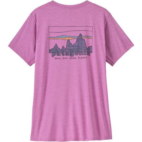 Patagonia W's Cap Cool Daily Graphic Damen T-Shirt '73 skyline: brisk purple x dye Produktbild 0