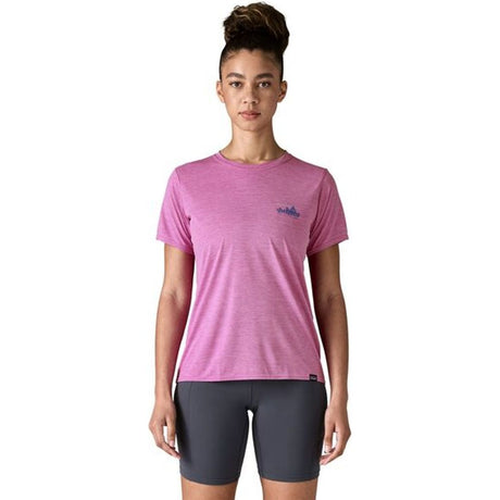 Patagonia W's Cap Cool Daily Graphic Damen T-Shirt '73 skyline: brisk purple x dye Produktbild 1