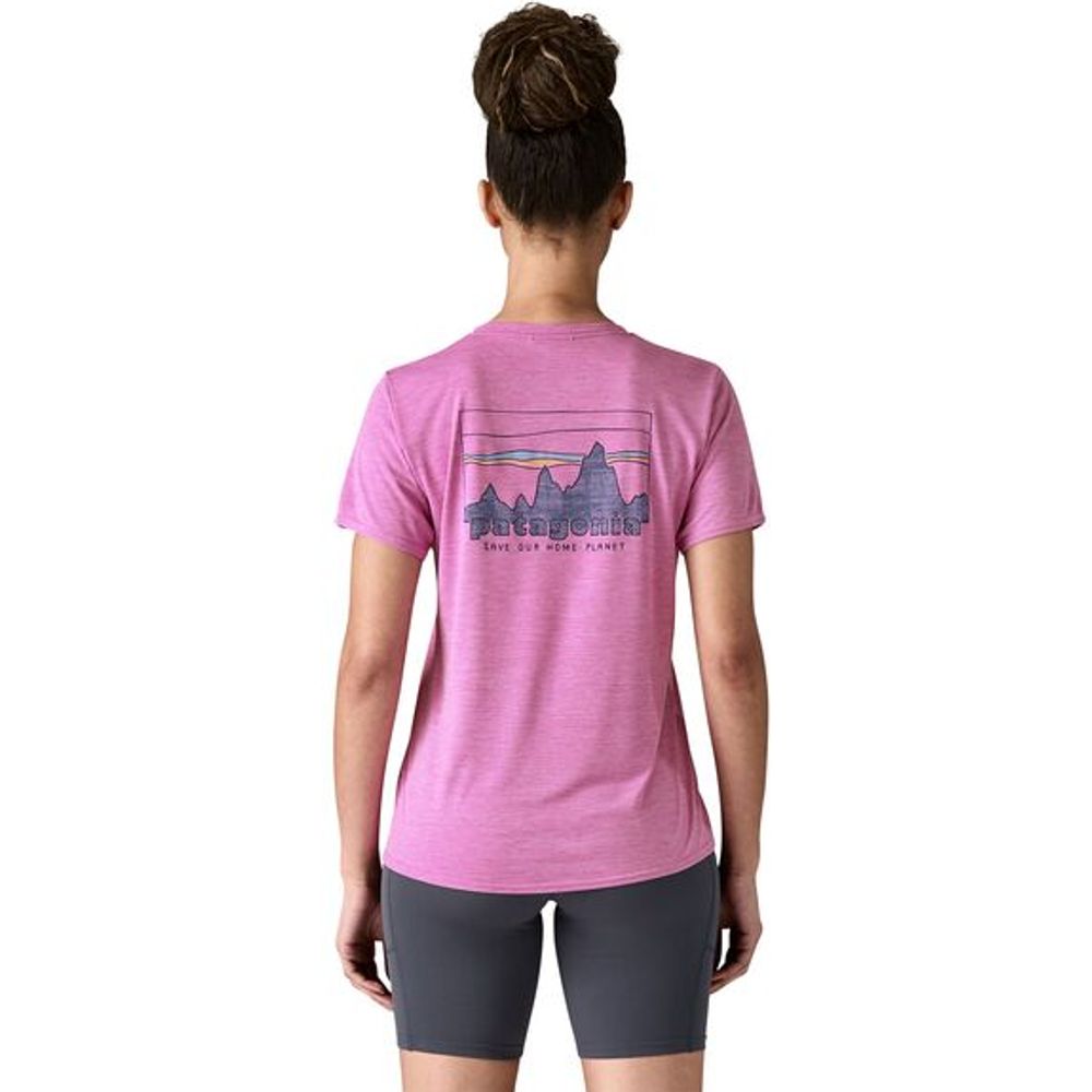 Patagonia W's Cap Cool Daily Graphic Damen T-Shirt '73 skyline: brisk purple x dye Produktbild 2