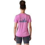 Patagonia W's Cap Cool Daily Graphic Damen T-Shirt '73 skyline: brisk purple x dye Produktbild 2