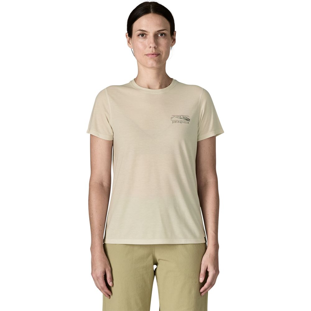 Patagonia W's Capilene Cool Trail Damen T-Shirt - Stratapeaks dyno white Produktbild 1