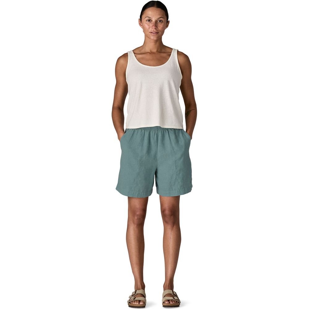 Patagonia W's Garden Island Long Shorts - 6 In Damen Short whole weave: blue sage Produktbild 1