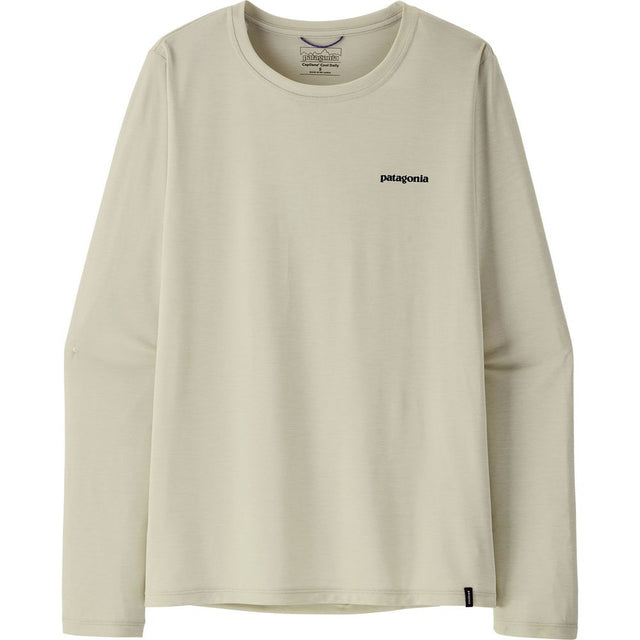 Patagonia W’s Long-Sleeved Capilene Cool Daily Damen Langarmshirt - Boardshort Logo dyno white Produktbild 0