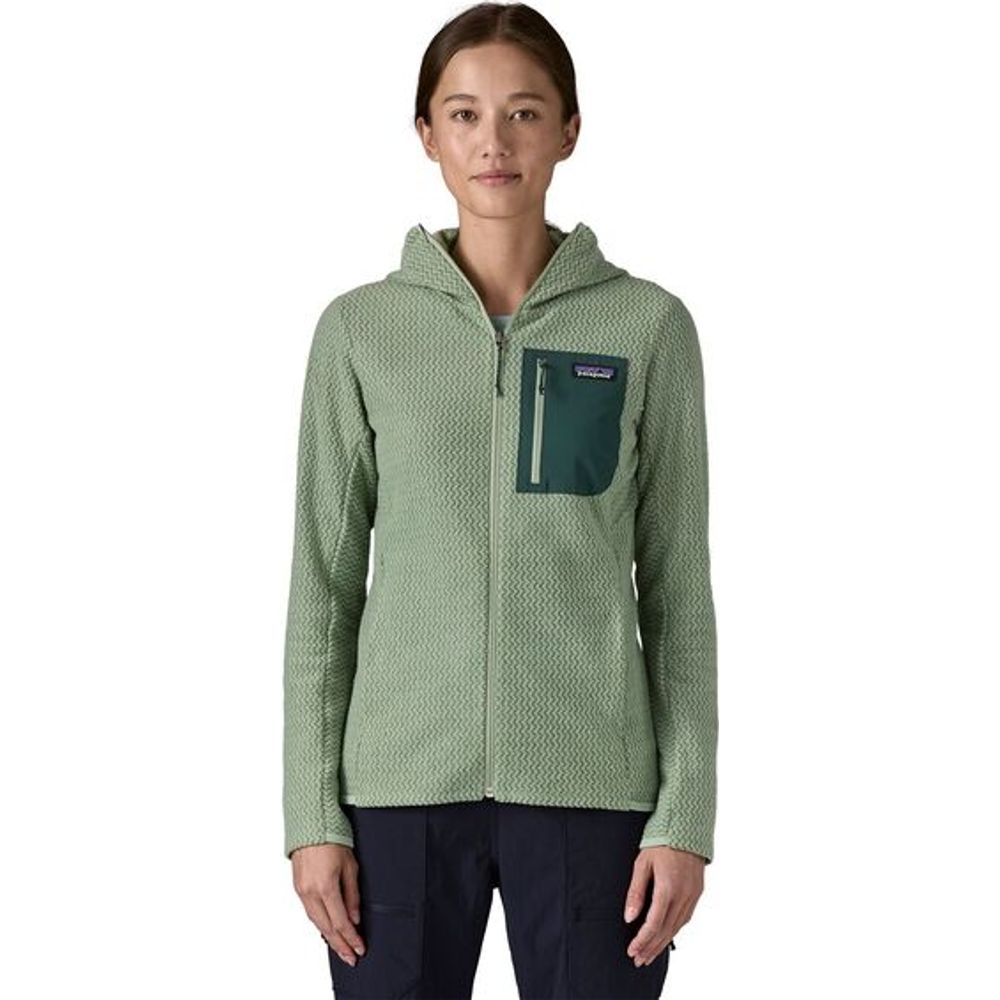Patagonia W's R1 Air Full-zip Hoody Damen Fleecejacke ellwood green Produktbild 1