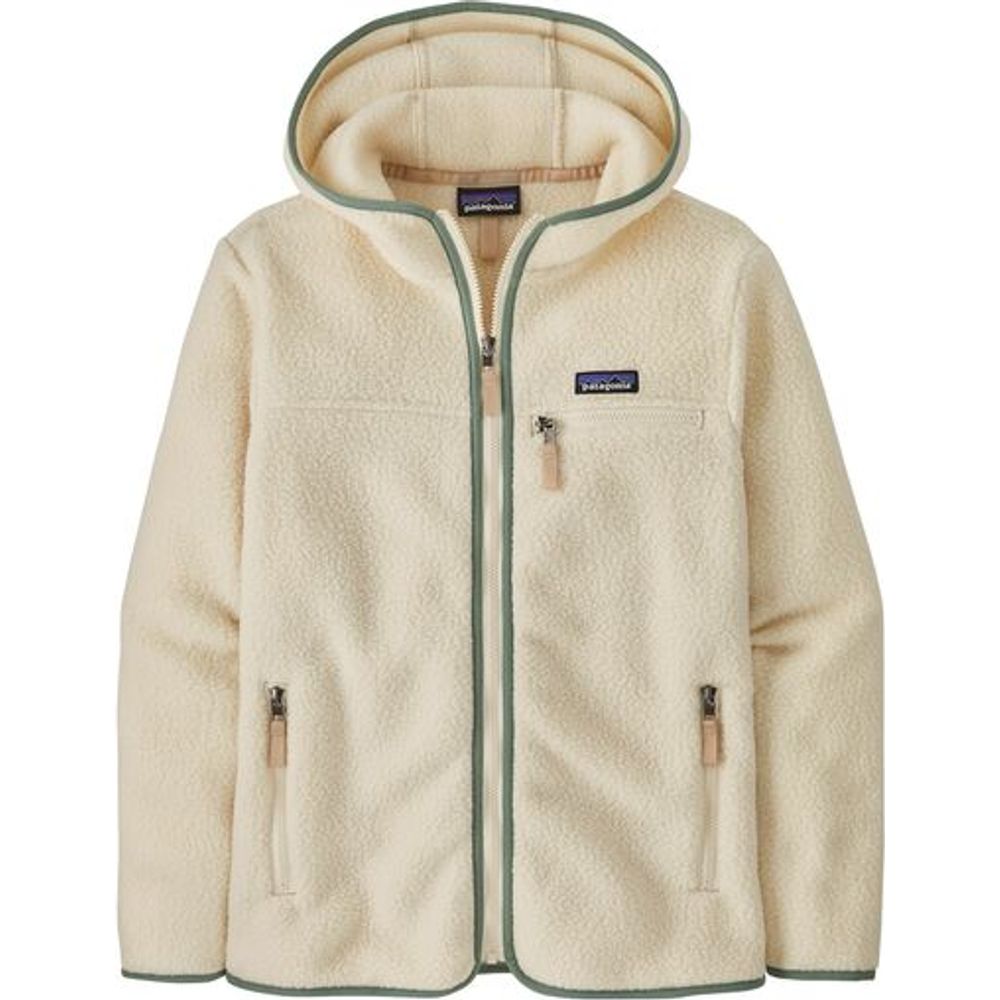 Patagonia W's Retro Pile Hoody Damen Fleecejacke natural w ellwood green Produktbild 0