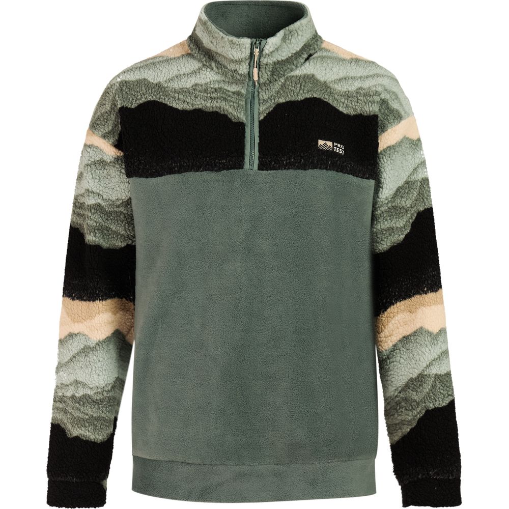 Protest Prtpublic Outdoor 1/4 Zip Top Herren Fleecepullover evergreen Produktbild 0