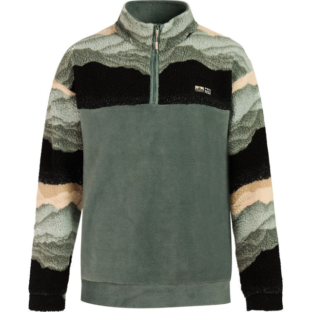 Protest Prtpublic Outdoor 1/4 Zip Top Herren Fleecepullover evergreen Produktbild 0
