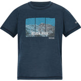 Regatta Alvarado Funktionsshirt Kinder navy-marl Produktbild 0