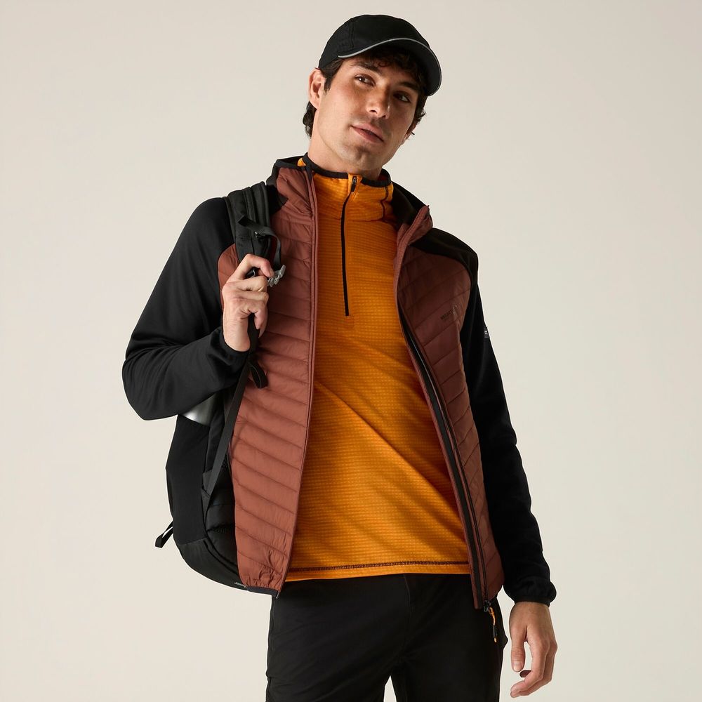 Regatta Andreson Herren Hybrid-Isolationsjacke burnthen-blk Produktbild 0