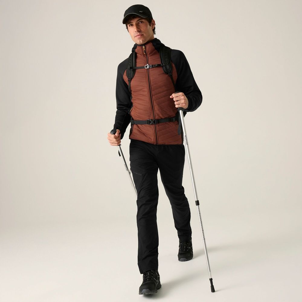 Regatta Andreson Herren Hybrid-Isolationsjacke burnthen-blk Produktbild 2
