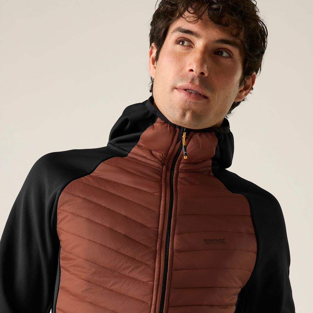 Regatta Andreson Herren Hybrid-Isolationsjacke burnthen-blk Produktbild 3