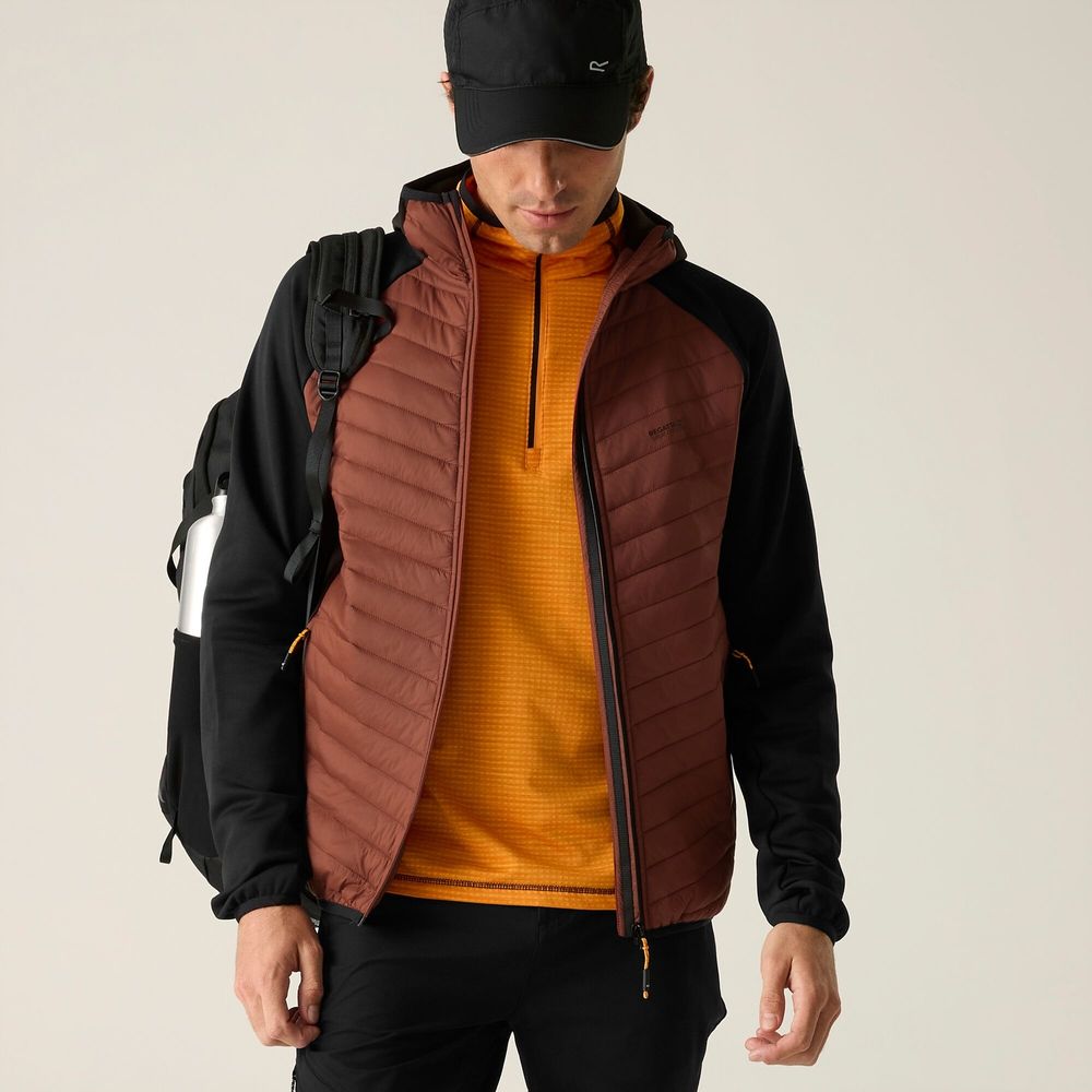 Regatta Andreson Herren Hybrid-Isolationsjacke burnthen-blk Produktbild 4