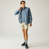 Regatta Anti Insect Travel Light L/S Shirt Herren china-blue check Produktbild 5