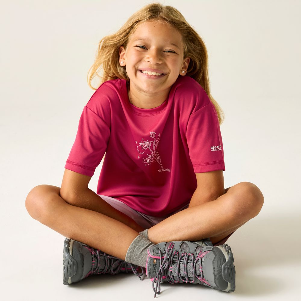 Regatta Aria Funktionsshirt Kinder deep-pink Produktbild 6