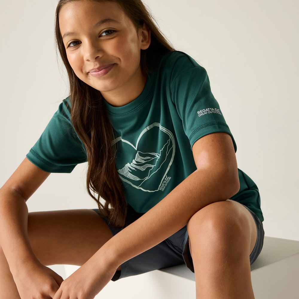 Regatta Aria Funktionsshirt Kinder mediterranea Produktbild 6