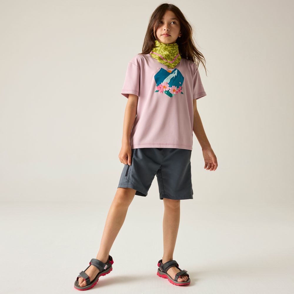 Regatta Aria Funktionsshirt Kinder powderlilac Produktbild 5