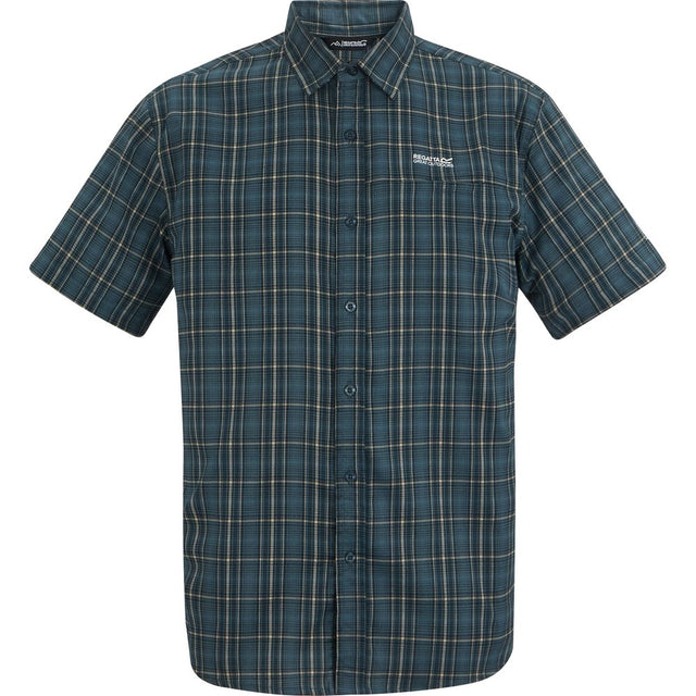 Regatta Begarno T-Shirt Herren china-blue check Produktbild 0