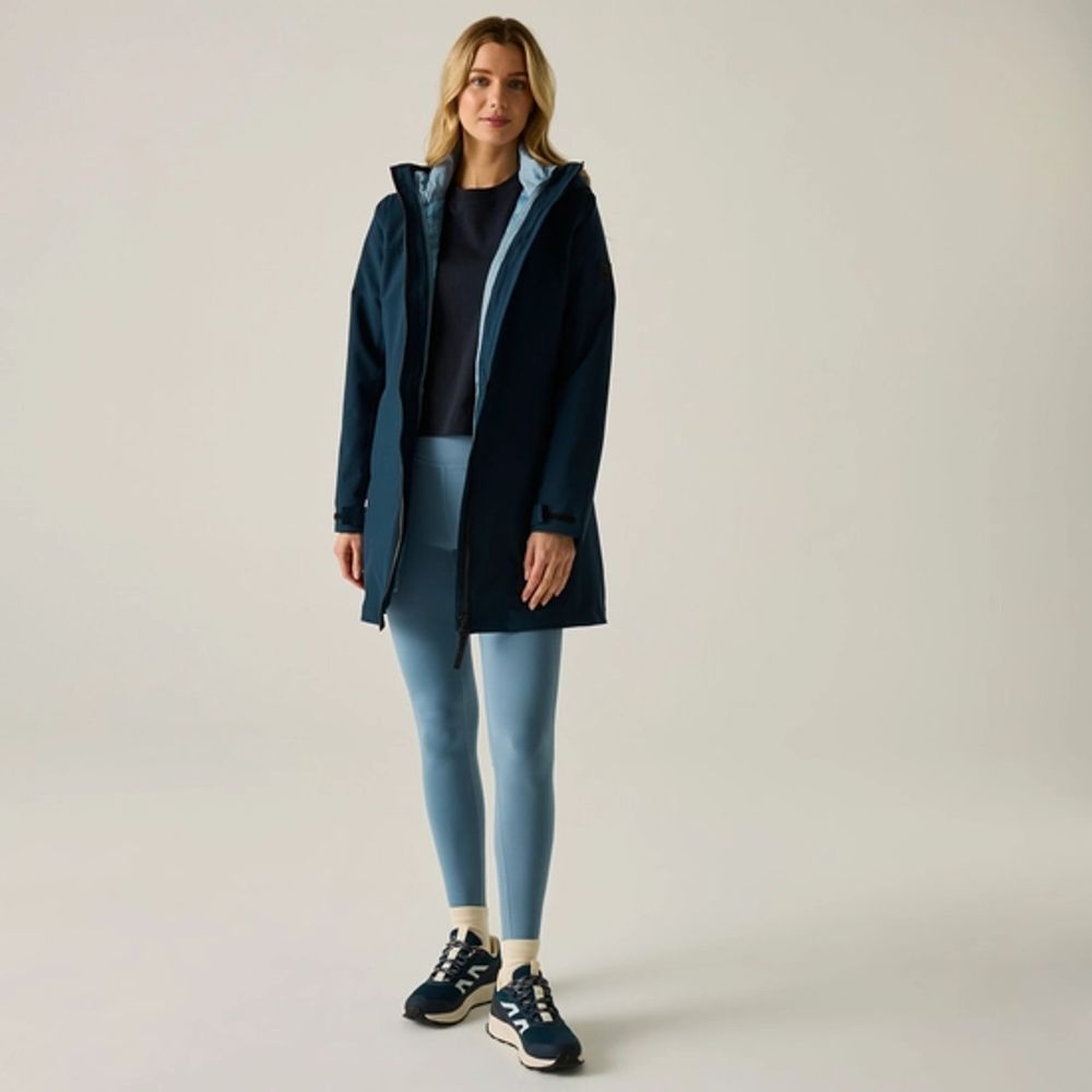 Regatta Denbury Damen 3-in-1-Jacke navy/dusky blue Produktbild 9