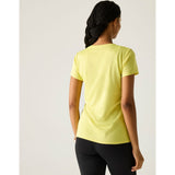 Regatta Fingal Slogan Funktionsshirt Damen canary-yellow Produktbild 4
