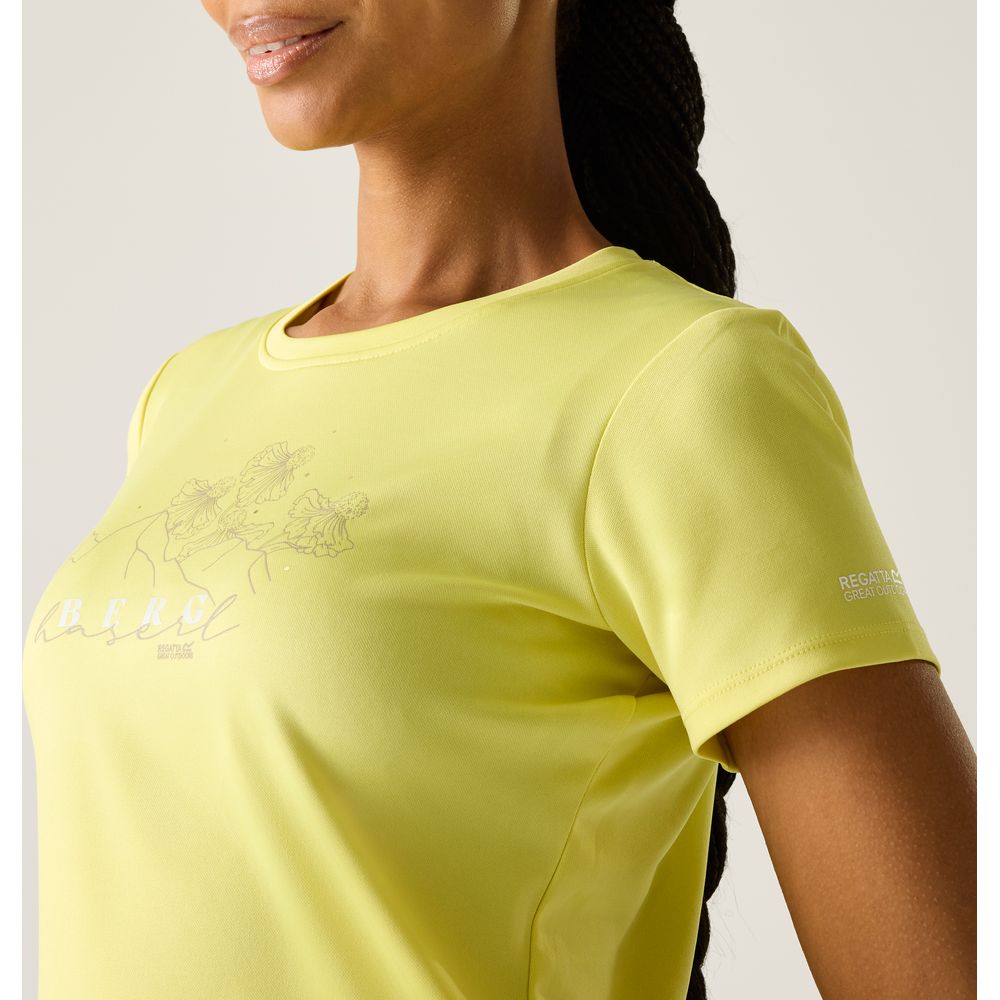 Regatta Fingal Slogan Funktionsshirt Damen canary-yellow Produktbild 6