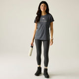 Regatta Fingal Slogan Funktionsshirt Damen dark-storm Produktbild 5