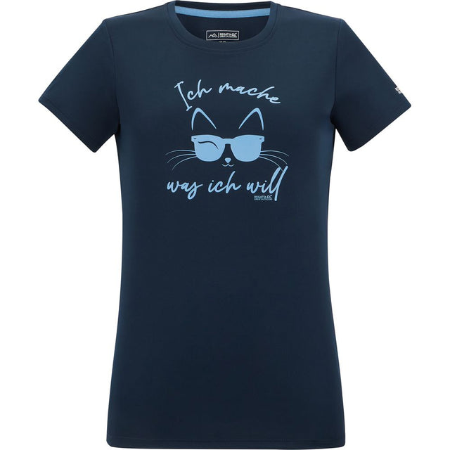 Regatta Fingal Slogan Funktionsshirt Damen navy Produktbild 0