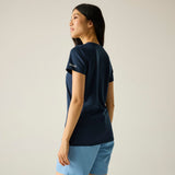 Regatta Fingal Slogan Funktionsshirt Damen navy Produktbild 4