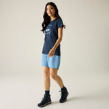 Regatta Fingal Slogan Funktionsshirt Damen navy Produktbild 5