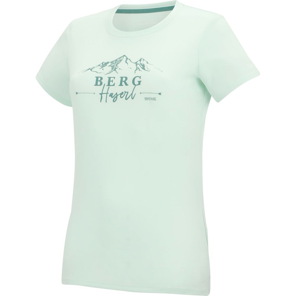Regatta Fingal Slogan Funktionsshirt Damen oceanmist Produktbild 2