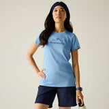 Regatta Fingal Slogan Funktionsshirt Damen washed-denim Produktbild 3