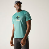 Regatta Fingal Slogan T-Shirt Herren arctic Produktbild 3