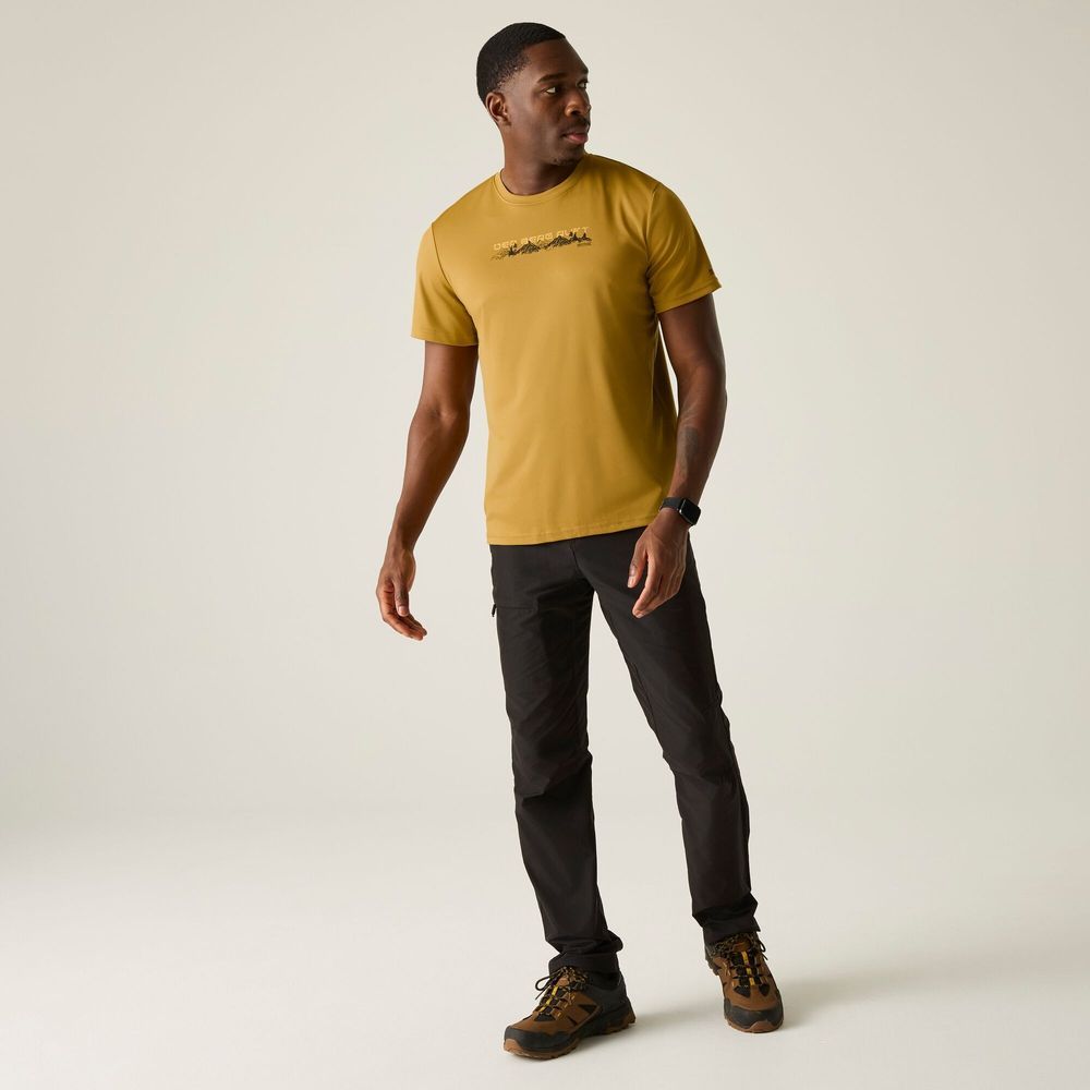 Regatta Fingal Slogan T-Shirt Herren wood-brown Produktbild 5