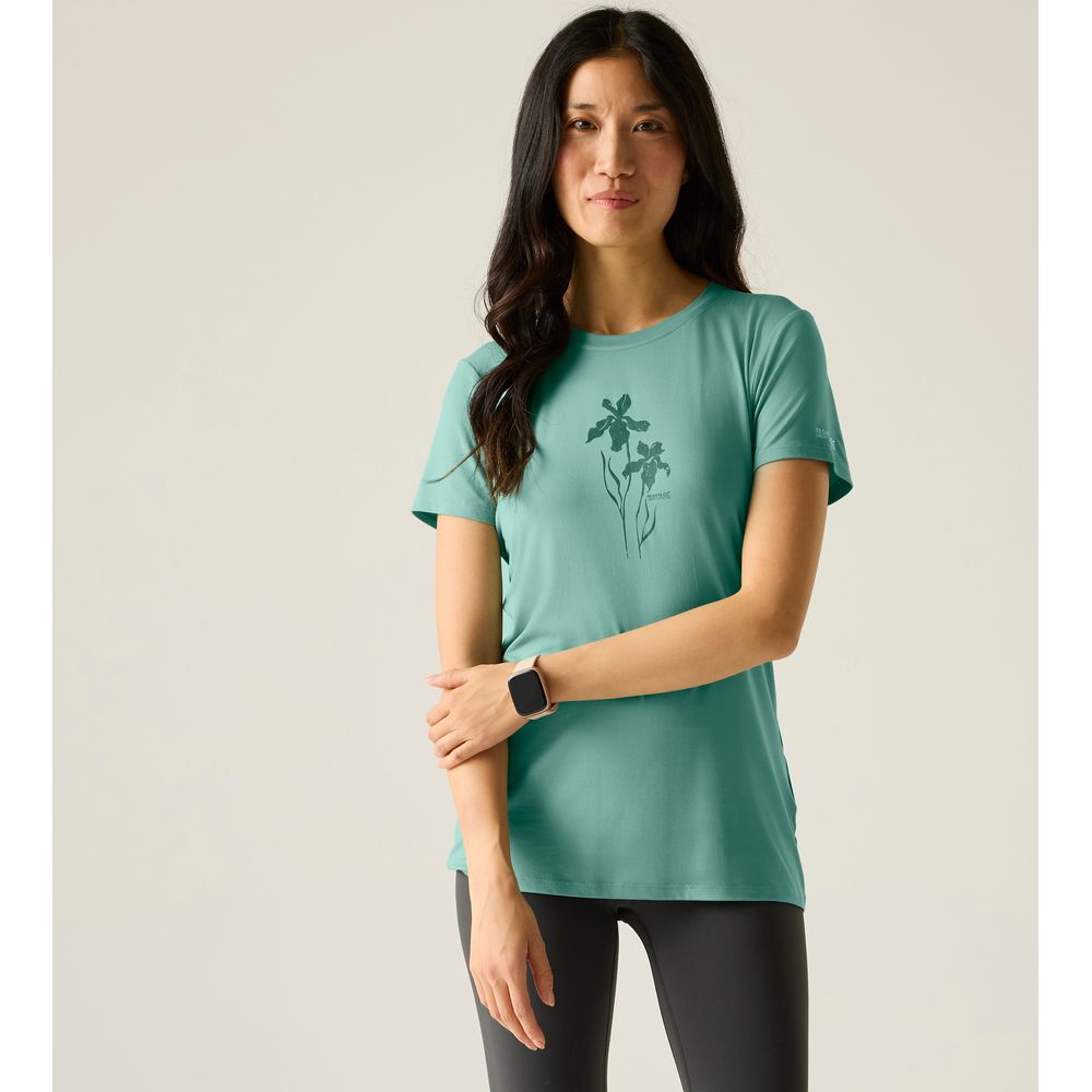 Regatta Fingal Stretch Funktionsshirt Damen ivy-moss Produktbild 3