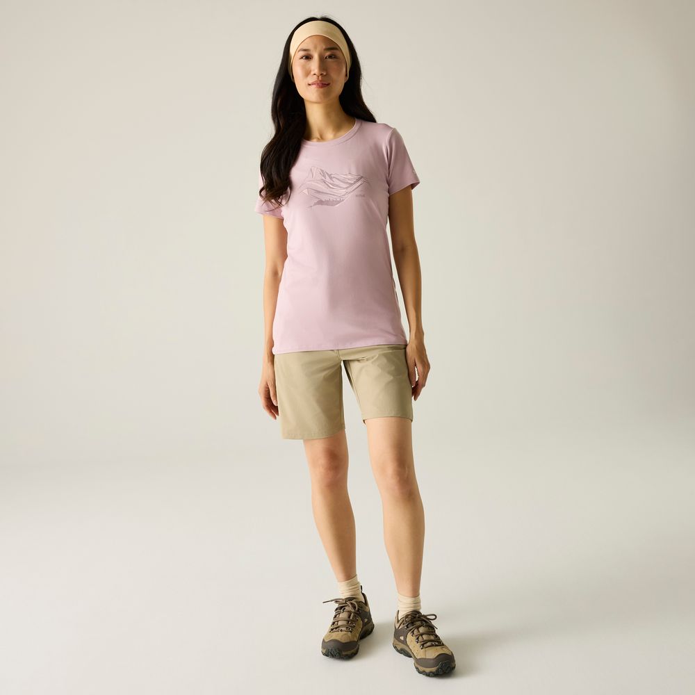Regatta Fingal Stretch Funktionsshirt Damen powder-lilac Produktbild 5