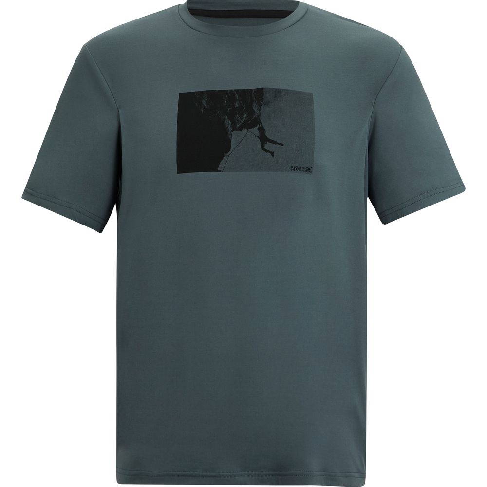 Regatta Fingal Stretch T-Shirt Herren dark-storm Produktbild 0