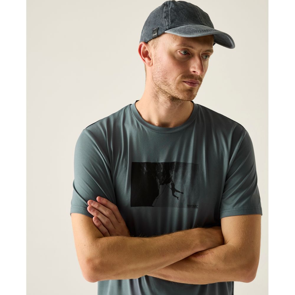 Regatta Fingal Stretch T-Shirt Herren dark-storm Produktbild 6