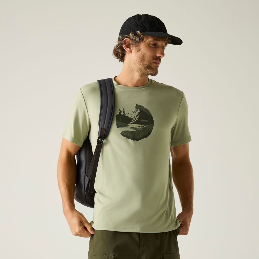 Regatta Fingal Stretch T-Shirt Herren light-sage Produktbild 3