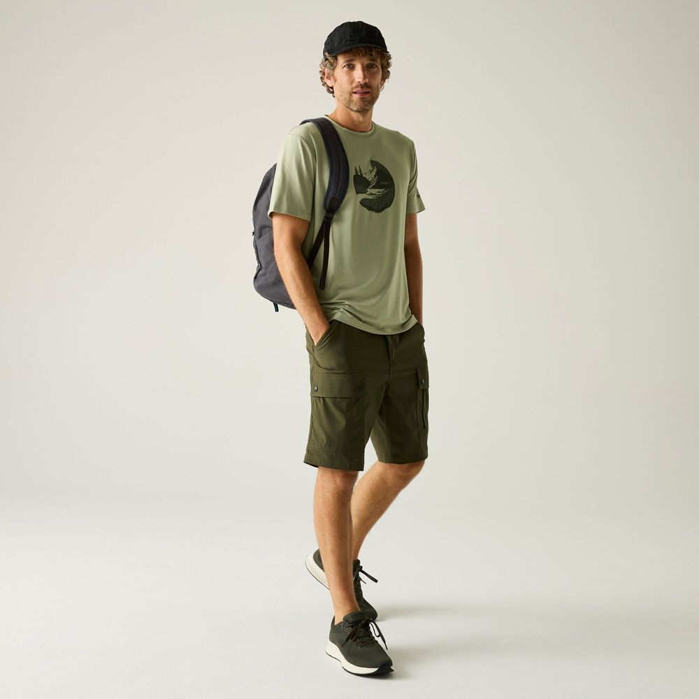 Regatta Fingal Stretch T-Shirt Herren light-sage Produktbild 5