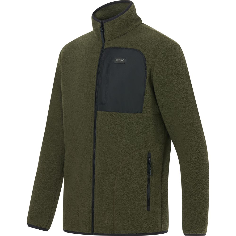 Regatta Frankie Borg Herren Fleecejacke darkkhak-blk Produktbild 1