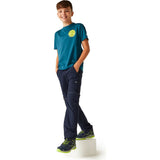 Regatta Highton Stretch Zip Off Walking Kinder Outdoorhose navy Produktbild 3
