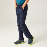 Regatta Highton Stretch Zip Off Walking Kinder Outdoorhose navy Produktbild 6
