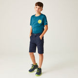 Regatta Highton Stretch Zip Off Walking Kinder Outdoorhose navy Produktbild 8