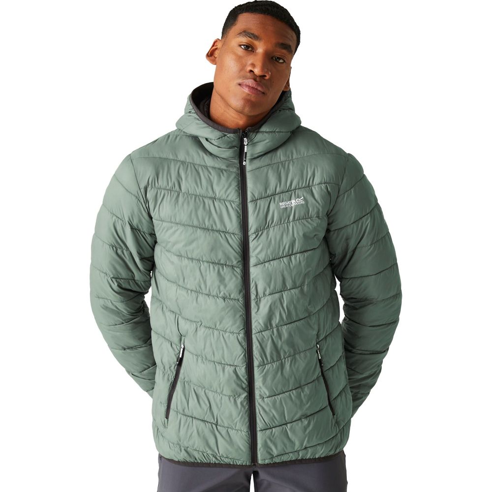 Regatta Hooded Hill Pack II Herren Isolationsjacke agave green Produktbild 2