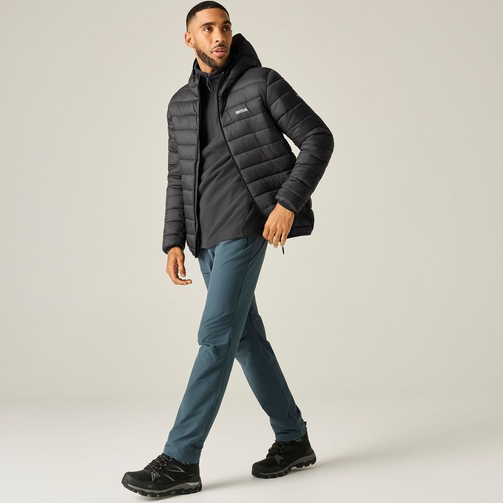 Regatta Hooded Marizion Herren Isolationsjacke black/burnt henna Produktbild 1