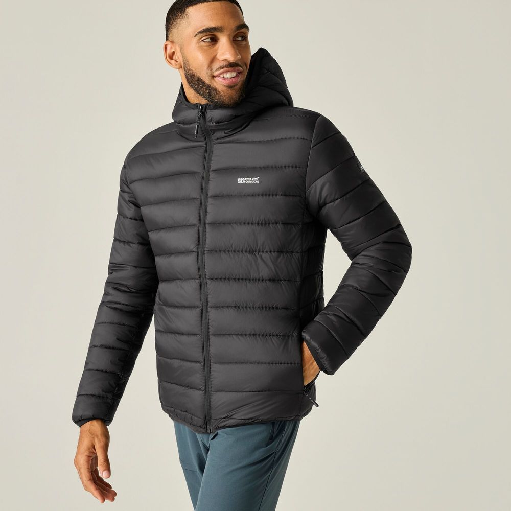 Regatta Hooded Marizion Herren Isolationsjacke black/burnt henna Produktbild 3